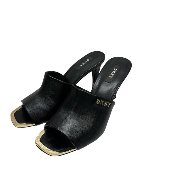 DKNY Bronx Black Gold Dress Sandals Created for Macy's Size 8.5 - Picture 10 of 11